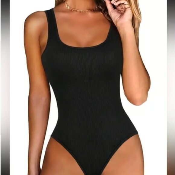Bundle: Round Neck Hollow Chest Sexy Bodysuit | XS | Form-Fitting Stretch NWOT - Picture 12 of 12